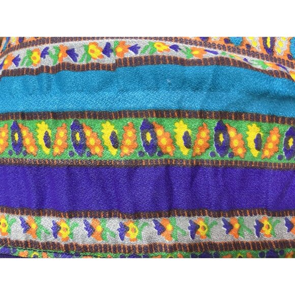 Vintage Handmade OOAK Purple Velveteen 1960S MOD Flower Power Psychedelic Gown - Picture 12 of 12